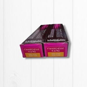 L'Oreal Professionnel DIARichesse 2 Tubes Ammonia-Free 9.3/9G Light Gold Blonde